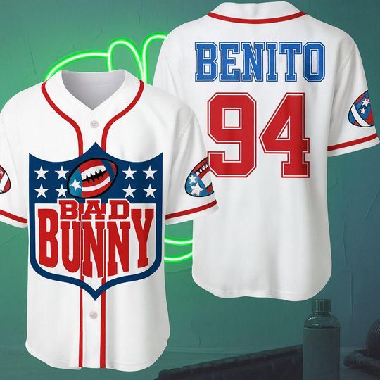 Discover Benito Bowl Puerto Rico 94 Baseball Jersey Men’s Vintage Classic Sports Shirt