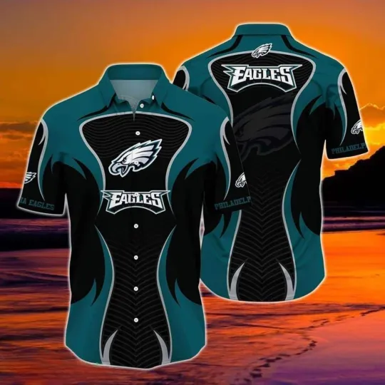 Discover Philadelphia Football Power Wave Hawaiian, Gift For Fans, Gift For Friends