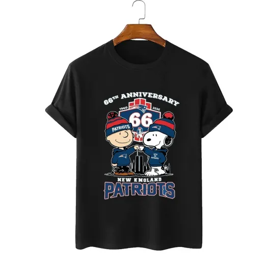Discover New England Patriots 66th Anniversary 1960-2026 T-Shirt