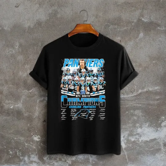 Carolina Panthers Team NFC South Champions T-Shirt