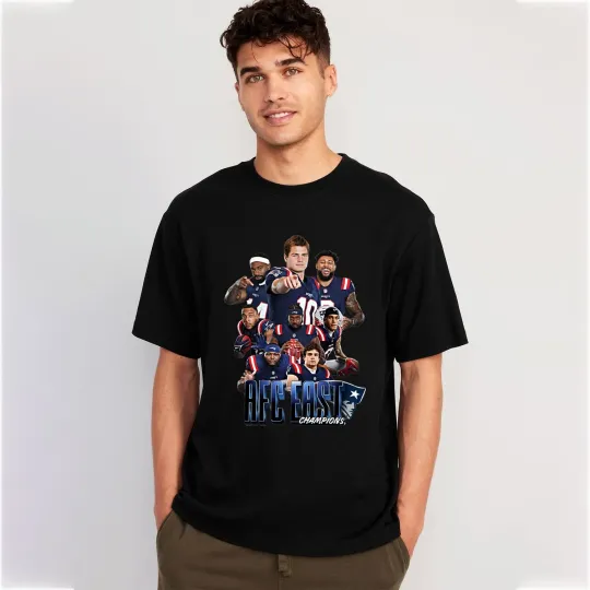 Discover New England Patriots AFC East Division Champions T-Shirt, Gift For Fans