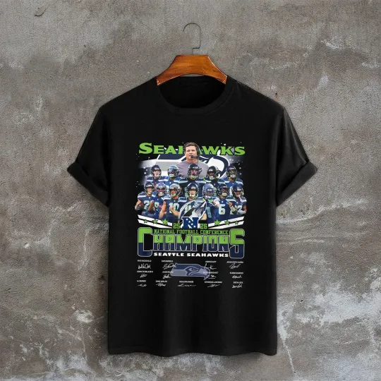 Discover Seattle Seahawks 2025-26 NFC Division Champions T-Shirt