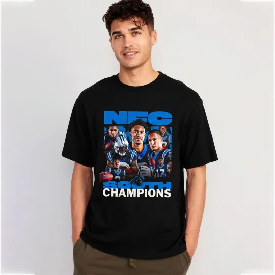 Discover Carolina Panthers NFC South Division Champions T-Shirt