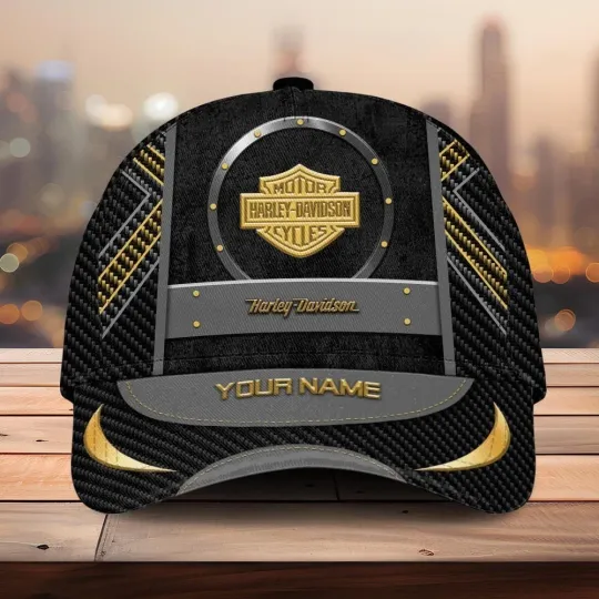 Discover Personalized Harley Motor Davidsonn Racing Classic Cap Gift For Husband Dad