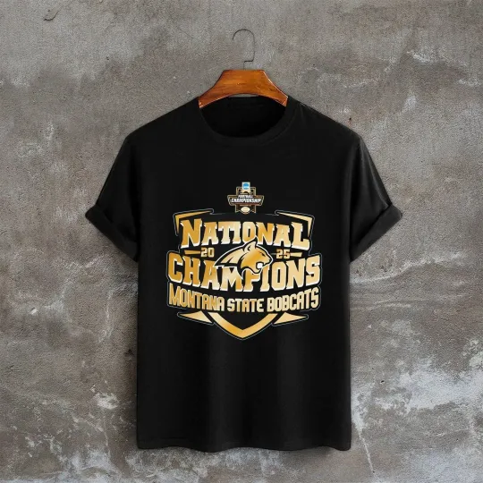 Discover Montana State Bobcats 2025 NCAA FCS Football National Champions T-Shirt