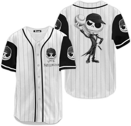 Discover Jack Skellington Baseball Jersey Shirt, Nightmare Before Christmas, Jack Baseball Jersey