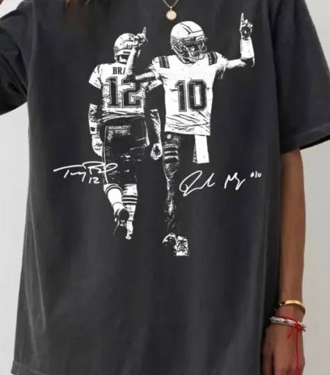 Discover Drake Maye and Tom With Signature New England Football black shirt