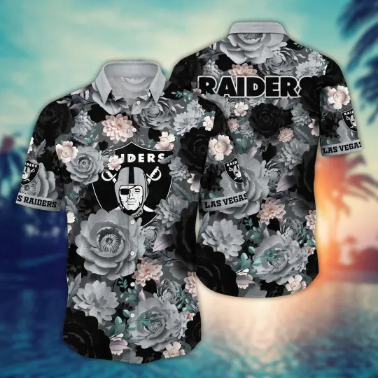 Discover Las Vegas Football Midnight Bloom Hawaiian, Gift For Fans, Gift For Friends