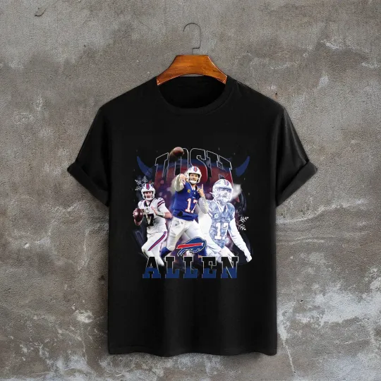 Discover MVP Josh Allen 17 Buffalo Bills football Football T-Shirt
