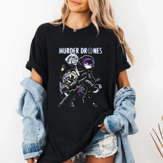 Discover Murder Drones Uzi & N T-Shirt, Gift For Fans