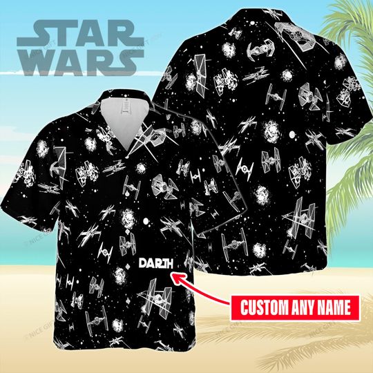 Discover Star Wars Hawaiian Shirt Men’s Short Sleeve Button Down Summer Beach T-shirt
