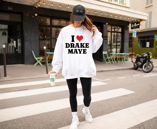 Discover I Love Drake Maye Sweatshirt, New England Football Sweater, Game Day Outfit