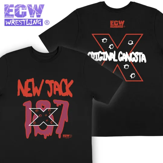 Discover Ec New Jack 187 Original Gangsta Hardcore Logo T-Shirt Taz Sandman Dreamer