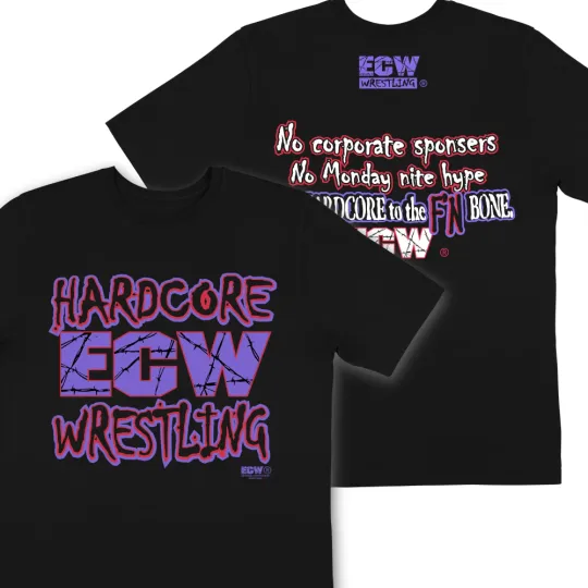 Discover Ec WWF Wrestling Invasion Logo T-Shirt Taz Sandman Dreamer RVD Sabu