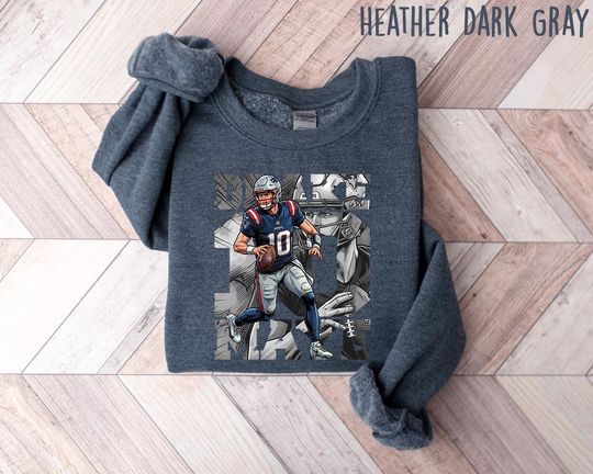 Discover Drake Maye Sweatshirt, New England Football Crewneck, Patriots Fan Shirt, Game Day Graphic Tee, Gift For Him, Her