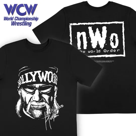 Hollywood Hulk Hogan WW nWo Monday Night Nitro Wrestling 1997 Double Sided T-Shirt