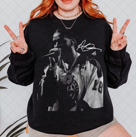 Discover Vintage Drake Sweatshirt Hoddie, Drake Rap Merch Tee Graphic Sweatshirt Hoddie,Gift For Women and Man Unisex Sweatshirt Hoddie