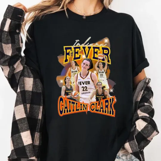 Discover Caitlin Clark Shirt, 22 Indiana Fever Basketball T-Shirt