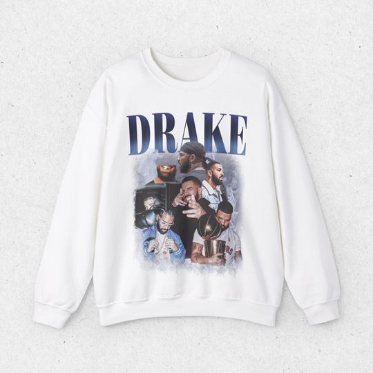 Drake Bootleg Design Crewneck Sweatshirt,Unisex Hip Hop Sweatshirt