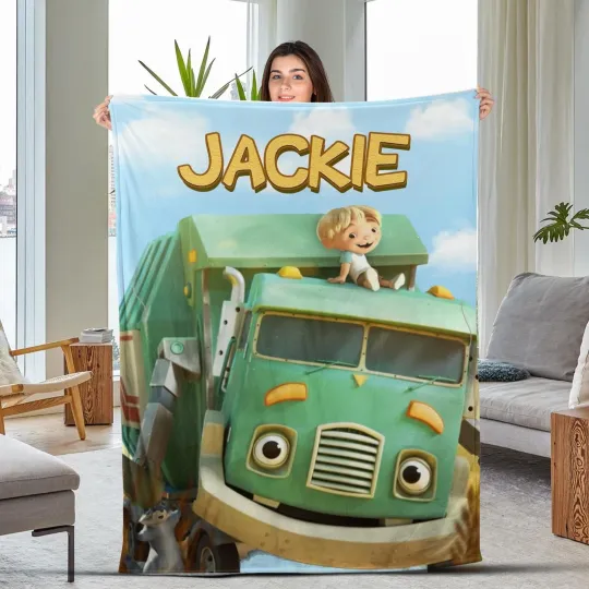 Discover Personalized Hank And Trash Truck Trash Truck Blanket, Disney Lovers Blanket