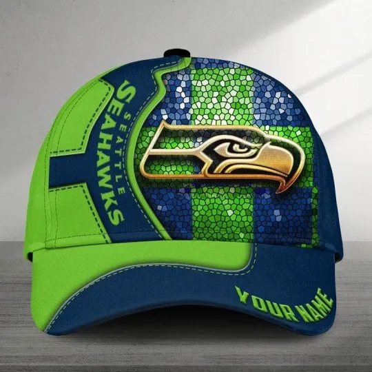 Discover Personalized Seattle Football Seahawkss Team Classic Cap Gift For Husband Dad