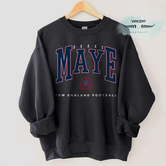 Discover Drake Maye Shirt, Casual Wear, Sports Fan Gift, Birthday Present, Unique Graphic Tee, New England Sweatshirt
