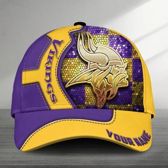 Personalized Minnesota Football Vikingss Team Classic Cap Gift For Husband Dad