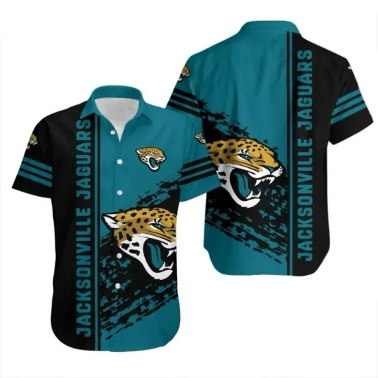 Discover Jacksonville Jaguars Fierce Stripe Hawaiian Shirt