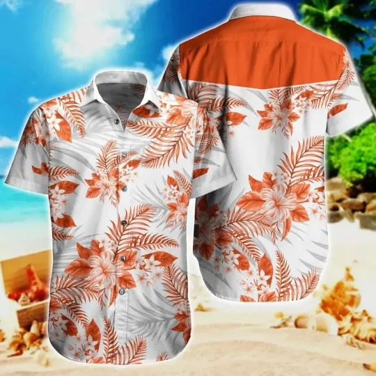 Discover Denver Football Floral Breeze Island Escape Hawaiian Shirt