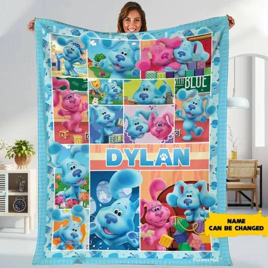 Discover Blue Clues Fleece Blanket, Blue Clues Birthday Blanket Gift