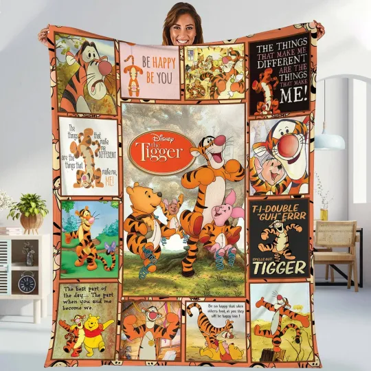 Discover Winnie The Pooh Fleece Blanket, Tigger Eeyore Piglet Pooh And Friends Blanket