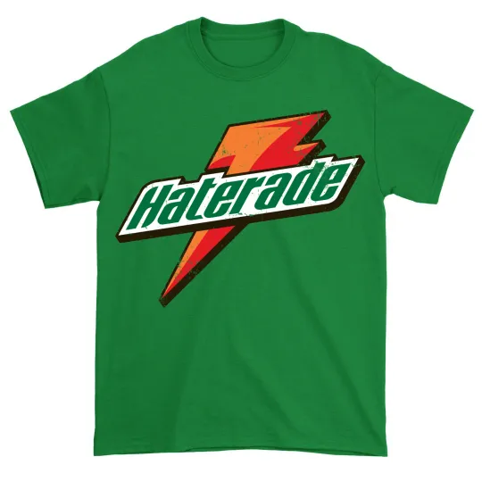 Discover Haterade Enlisted Nine Style 90s Gatorade Distressed Grunt Adult T-Shirt