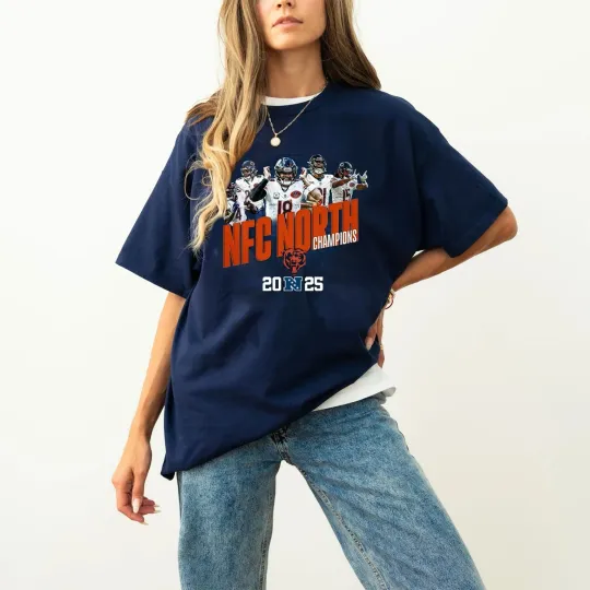 Chicago Bears 2025 NFC North Division Champions T-Shirt