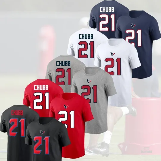 Discover Nick Chubb #21 Houston Texans Double Sided T-Shirt for Fans