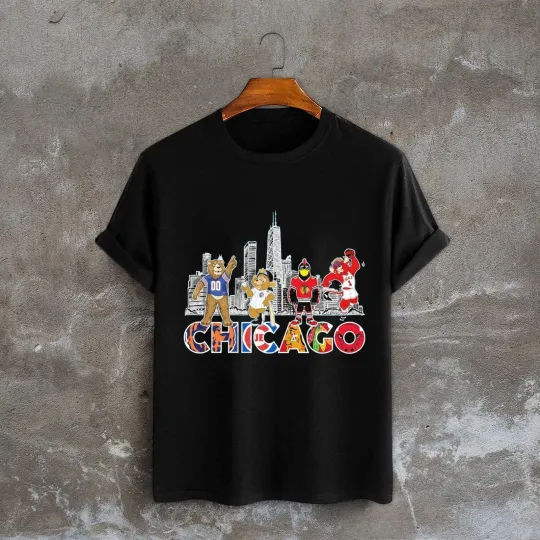 Chicago Blackhawks Chicago Bears Chicago Cubs Chicago Bulls City Sports T-Shirt