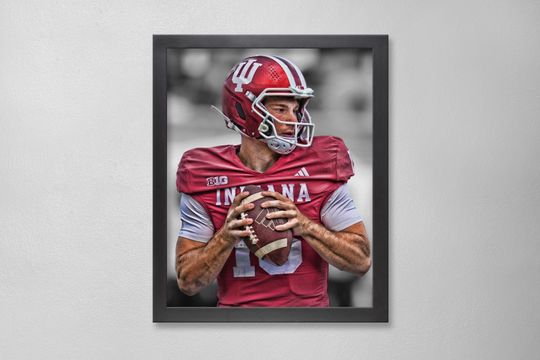 Discover FRD Mendoza Indiana Hoosiers Autographed NCAA Poster Vertical Premium Matte for Home Decor