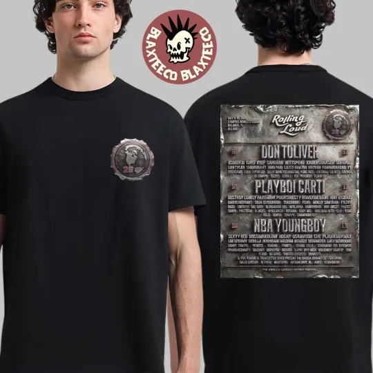Discover Rolling Loud Orlando Florida 2026 Double Sided T-Shirt Don Toliver Playboi Carti