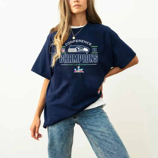 Discover Seattle Seahawks 2025 NFC Champions T-Shirt