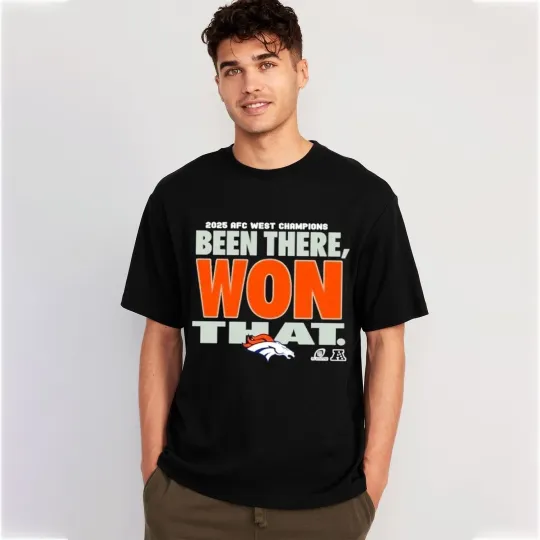 Discover Denver Broncos 2025 AFC West Division Champions TShirt