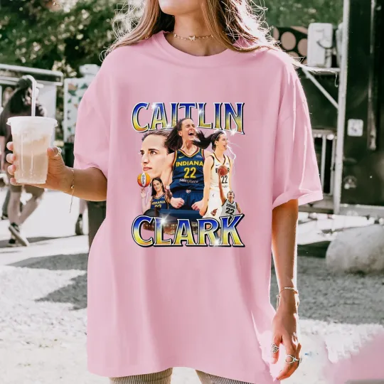 Discover Caitlin Clark T-Shirt | Women's Basketball Star T-Shirt | Vintage WNBA T-Shirt