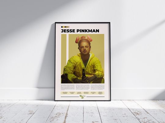 Jesse Pinkman Poster | Breaking Bad Poster | Aaron Paul | Character Poster | Movie Poster