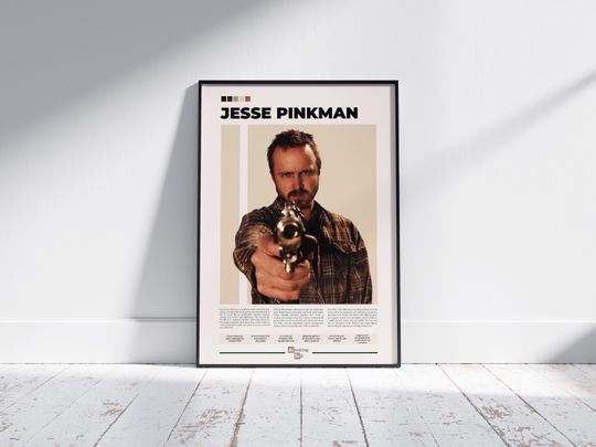 Jesse Pinkman Poster | Breaking Bad Poster | Aaron Paul | Character Poster | Movie Poster