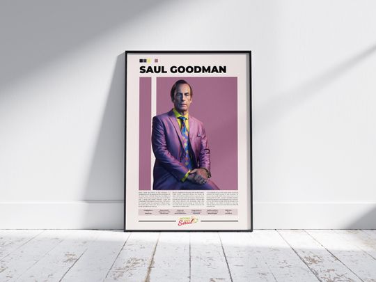 Saul Goodman Poster | Breaking Bad Poster | Better Call Saul Poster | Bob Odenkirk