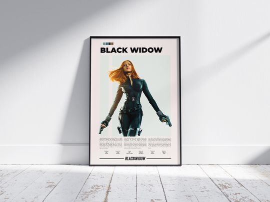 Discover Black Widow Poster | Marvel Poster | Natasha Romanoff | Scarlett Johansson | Character Poster