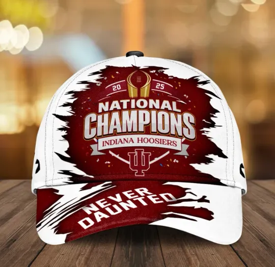 Discover Indianna Hoosie1R Football 2025 National Champions Classic Cap