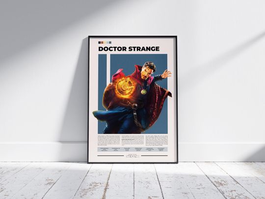 Doctor Strange Poster | Marvel Poster | Benedict Cumberbatch | Character Poster | Movie Poster
