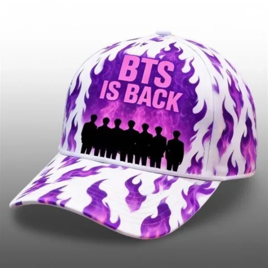 Discover BTS Is Back 2026 Tour Fire Classic Cap Gift For Fan