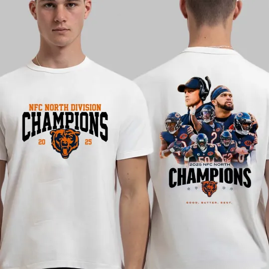 Chicago Bears 2025 NFC North Division Champions T-Shirt