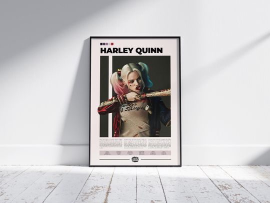 Discover Harley Quinn Poster | Suicide Squad Poster | Margot Robbie | Character Poster