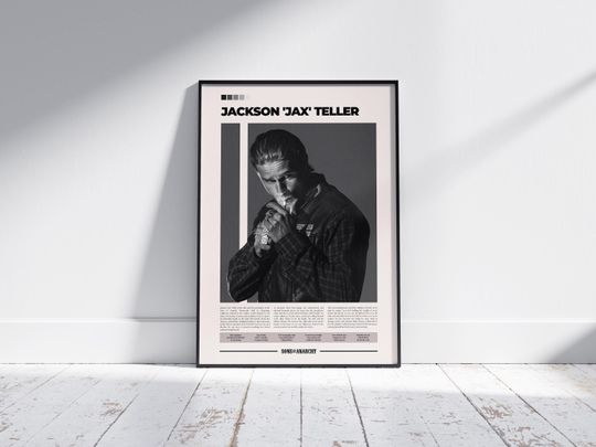 Discover Jax Teller Poster | Sons of Anarchy Poster | Charlie Hunnam | Character Poster | Tv Show Poster